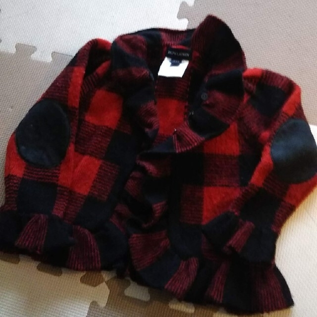 Ralph Lauren(ラルフローレン)のラルフローレン フリルカーディガン キッズ/ベビー/マタニティのキッズ服女の子用(90cm~)(カーディガン)の商品写真