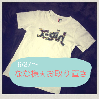 エックスガール(X-girl)のxgirl♡迷彩ロゴTシャツ(Tシャツ(半袖/袖なし))