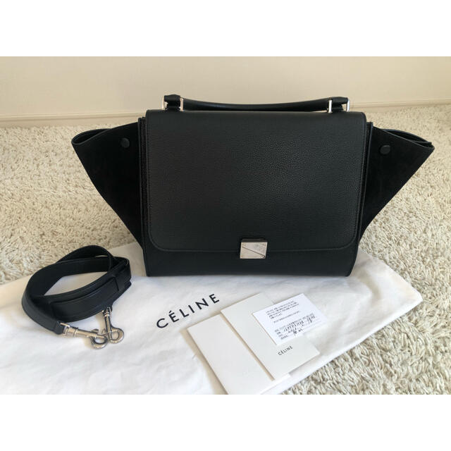 日本限定 celine - セリーヌ トラペーズ ブラック ハンドバッグ
