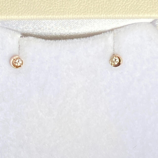 スタージュエリー k18 PG ピアス ムーンセッティング スタージュエリー k18 PG ピアス ムーンセッティング