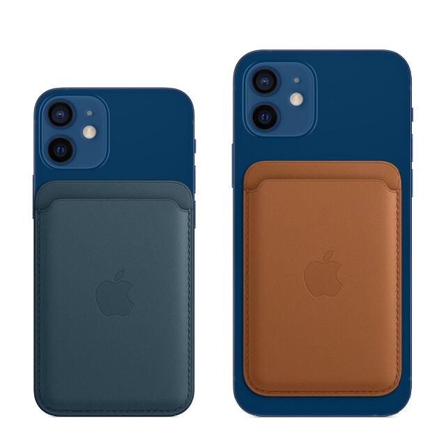 【新品未使用】Apple純正 MagSafe対応レザーウォレット バルティック青