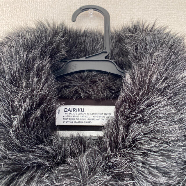 DAIRIKU vinyl patch fur coat 3