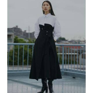 アメリヴィンテージ(Ameri VINTAGE)のMILLEFEUILLE SHIRT DRESS AMERI(ロングワンピース/マキシワンピース)