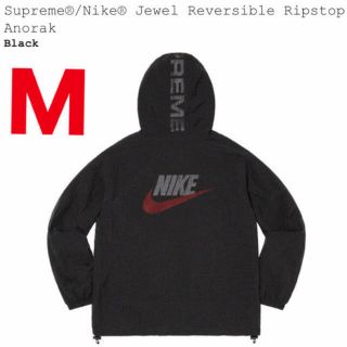 シュプリーム(Supreme)の黒　M(ナイロンジャケット)