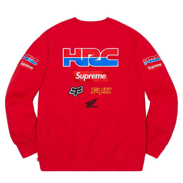 supreme honda fox racing crewneck Ｌ