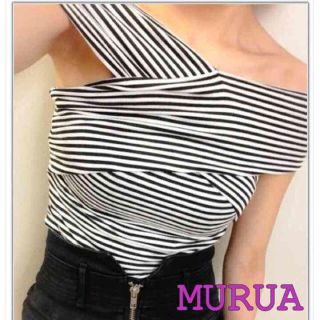 ムルーア(MURUA)のMURUA カシュクールトップス(カットソー(半袖/袖なし))