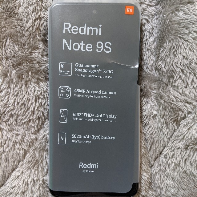 スマートフォン本体redmi note9s