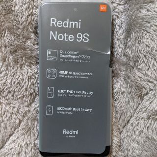 アンドロイド(ANDROID)のredmi note9s(スマートフォン本体)