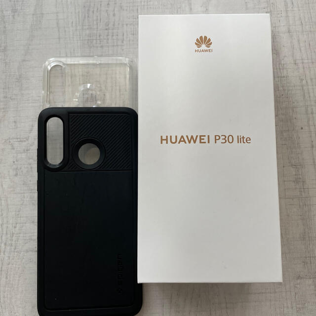 Huawei P30lite ミッドナイトブラックケースおまけ付き スマホ/家電/カメラのスマートフォン/携帯電話(スマートフォン本体)の商品写真