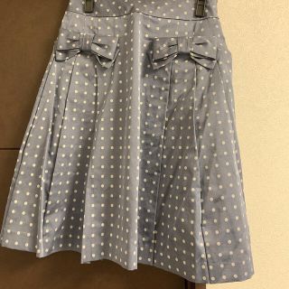 ジェーンマープル(JaneMarple)のjanemarple dot jacquard tuck スカート(ひざ丈スカート)