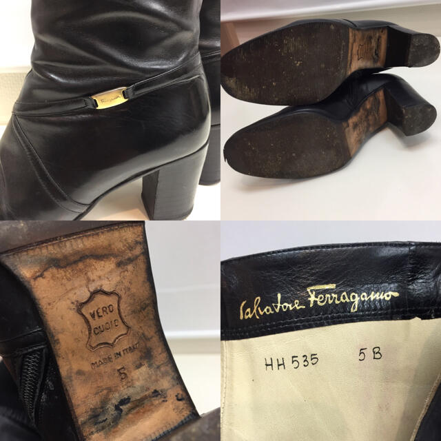Salvatore Ferragamo(サルヴァトーレフェラガモ)のサルヴァトーレ フェラガモ ロングブーツ 22cm レディースの靴/シューズ(ブーツ)の商品写真