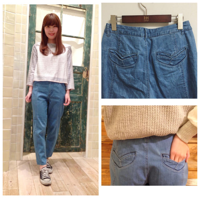 flower(フラワー)のtulip denim pants＊ レディースのパンツ(デニム/ジーンズ)の商品写真