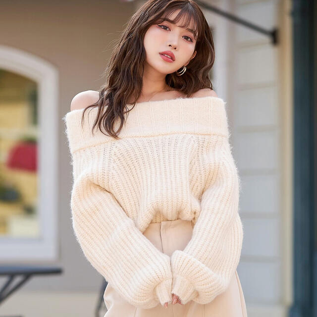 新品タグ付き】シェリエ Ladyオフショルニット - www.top4all.pl