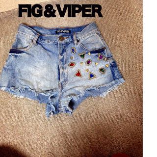 フィグアンドヴァイパー(FIG&VIPER)のFIG♡ビジューショーパン(ショートパンツ)