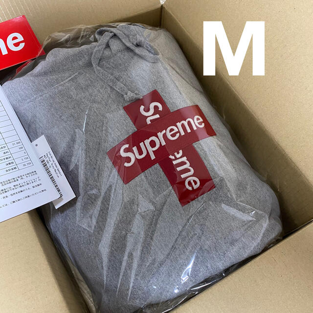 Supreme(シュプリーム)の【M】Supreme Cross Box Logo Hooded Sweat メンズのトップス(パーカー)の商品写真