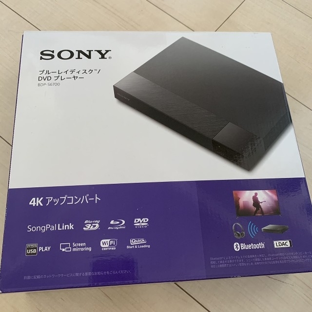 SONY ソニーブルーレイディスクDVDプレイヤー　BDP-S6700