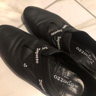 レペット(repetto)のレペット/24.5/39サイズ/底ラバー/本革/5万円ほどで購入/ブラック(バレエシューズ)