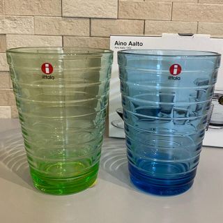 イッタラ(iittala)の〈廃盤色含〉iittala グラス　2個セット　Aino Aalto ハイボール(グラス/カップ)