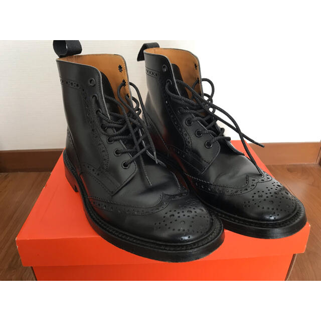 Trickers - トリッカーズ M2508、カントリーブーツ、BLK、レザーソール