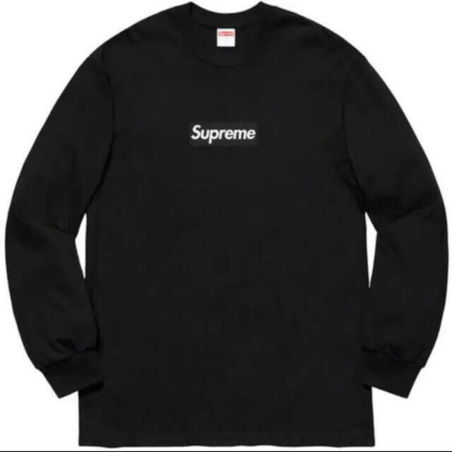 Tシャツ/カットソー(七分/長袖)supreme Box Logo L／S Tee ボックスロゴ ロンT 黒L