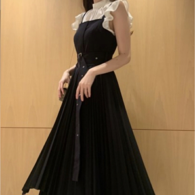 プリーツジャンパースカートワンピース 1