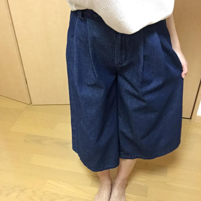 デニム☆ガウチョ レディースのパンツ(デニム/ジーンズ)の商品写真