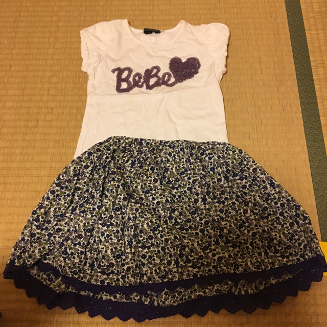 BeBe(ベベ)のうち様専用 BeBe 3点セット100 キッズ/ベビー/マタニティのキッズ服女の子用(90cm~)(ブラウス)の商品写真