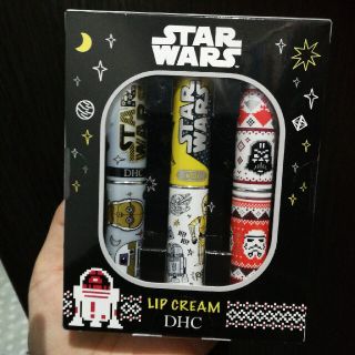 ディーエイチシー(DHC)のDHC 薬用リップクリーム スター・ウォーズ 3本セット ブラック(1.5g*3(リップケア/リップクリーム)