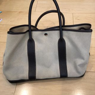 エルメス(HERMES)のエルメス ガーデンパーティー PM バッグ　マロン　トワルアッシュ(トートバッグ)