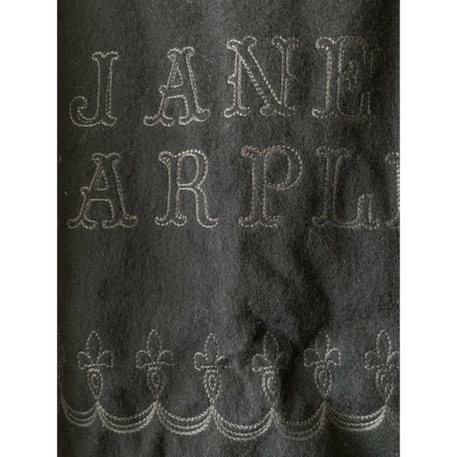 JANE MAPLE ジェーンマープル　ストール　黒　刺繍