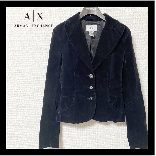 人気の定番 AX アルマーニエクスチェンジ テーラードジャケット 黒