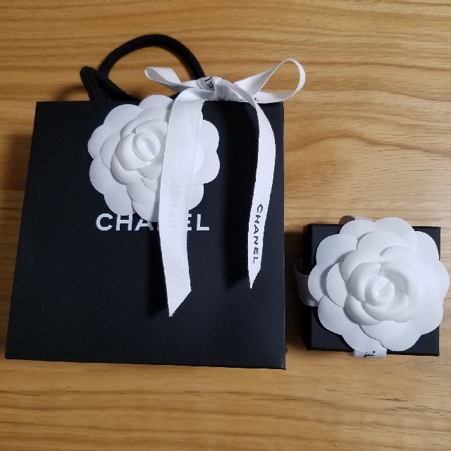 CHANEL　空箱　カメリア　リボン　ショッパー　セット