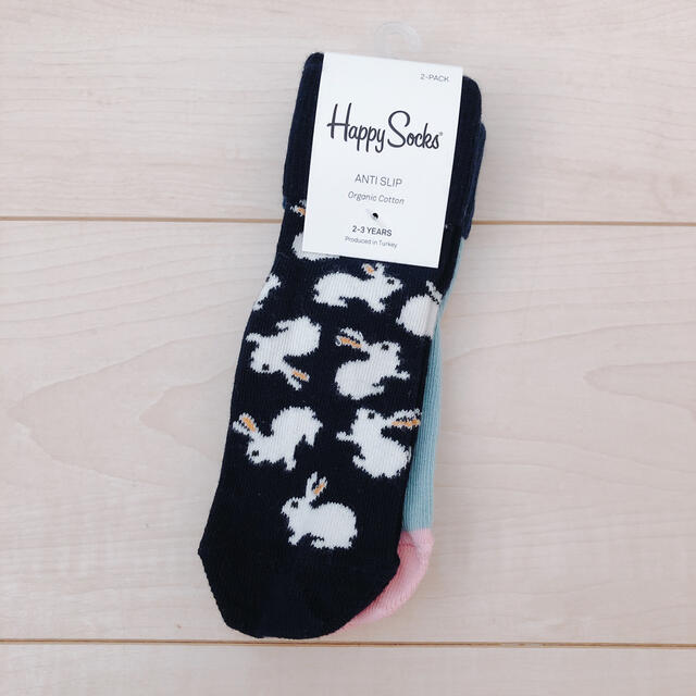 UNITED ARROWS green label relaxing(ユナイテッドアローズグリーンレーベルリラクシング)のhappy socks 2足組　靴下 キッズ/ベビー/マタニティのこども用ファッション小物(靴下/タイツ)の商品写真