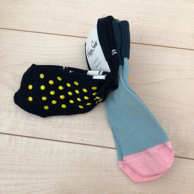 UNITED ARROWS green label relaxing(ユナイテッドアローズグリーンレーベルリラクシング)のhappy socks 2足組　靴下 キッズ/ベビー/マタニティのこども用ファッション小物(靴下/タイツ)の商品写真