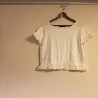 ユナイテッドアローズ(UNITED ARROWS)のバックstyle可愛い💖フリンジT(Tシャツ(半袖/袖なし))