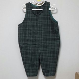 ハンドメイド　つなぎズボン80cm(カバーオール)