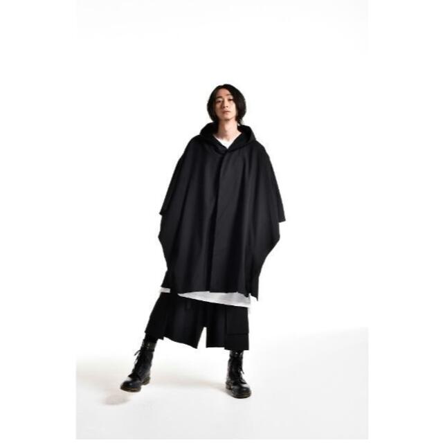 Yohji Yamamoto(ヨウジヤマモト)の Yグラウンド ビッグ ケープ フード ポンチョ マント コート1207K▲ メンズのトップス(ニット/セーター)の商品写真