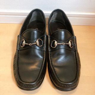 グッチ(Gucci)のグッチ【GUCCI】ホースビットローファー ブラック 美品(ドレス/ビジネス)