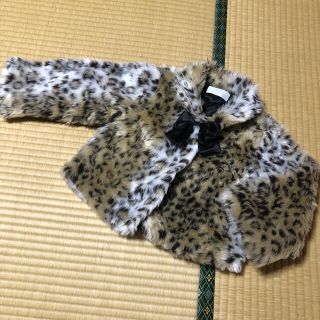 【値下中】美品★Kids★ヒョウ柄コート★120★女の子(コート)