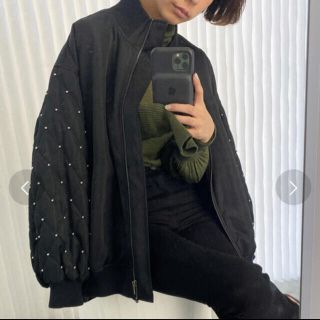 アメリヴィンテージ(Ameri VINTAGE)のDALMA SLEEVE STUDS MA1(ブルゾン)