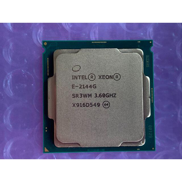 Xeon E3-1220v6  4枚 と Xeon E-2144G 2枚