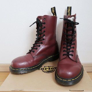 ドクターマーチン(Dr.Martens)のドクターマーチン　チェリーレッド　10ホール 26cm UK7(ブーツ)