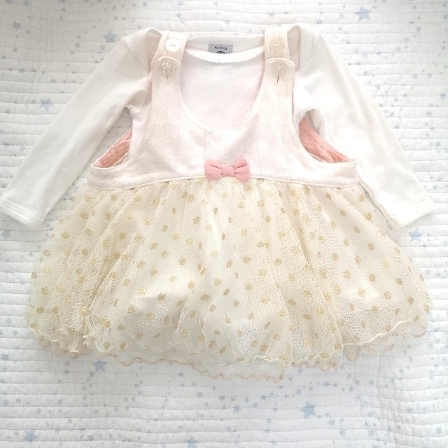 kid’s zoo(キッズズー)のkid's zoo キッズズー　チュール　トップス　80 キッズ/ベビー/マタニティのベビー服(~85cm)(シャツ/カットソー)の商品写真