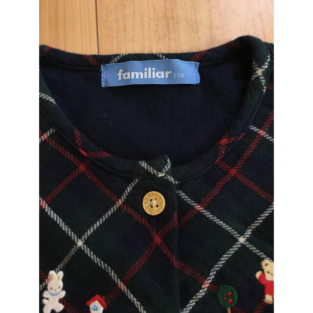 familiar(ファミリア)のfamiliar＊110cm ダブルガーゼ ブラウス チュニック キッズ/ベビー/マタニティのキッズ服女の子用(90cm~)(Tシャツ/カットソー)の商品写真