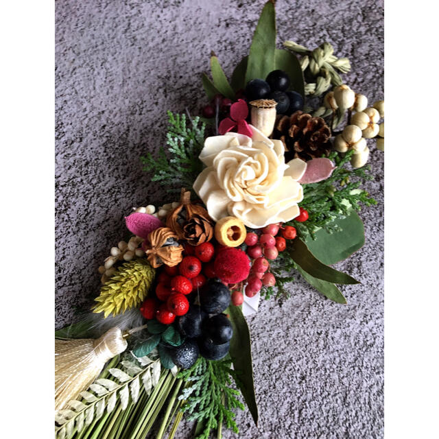 U⿴⿻⿸しめ縄 豆〆 お正月飾り