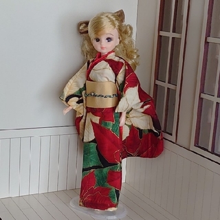リカちゃん　着物　振袖　205(人形)