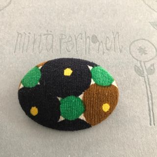 ミナペルホネン(mina perhonen)の歳末SALE！！ミナペルホネン forest ring ブローチ ハンドメイド (コサージュ/ブローチ)