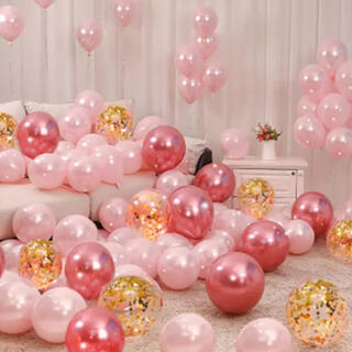 【10枚】ピンク　風船　バルーン　結婚式　誕生日　クリスマス　飾り　装飾(ウェルカムボード)