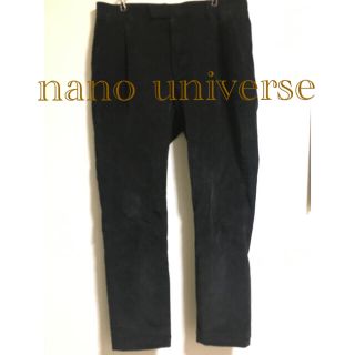 ナノユニバース(nano・universe)のnano universe ナノユニバース コーデュロイ パンツ ブラック　黒(その他)