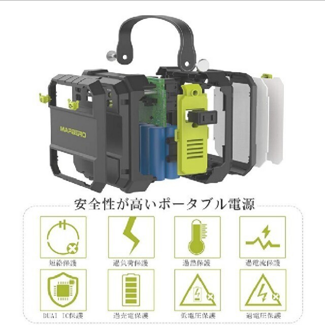 ポータブル電源 M87 22500mAh/83.25Wh 小型 軽量 家庭用蓄電 インテリア/住まい/日用品の日用品/生活雑貨/旅行(防災関連グッズ)の商品写真